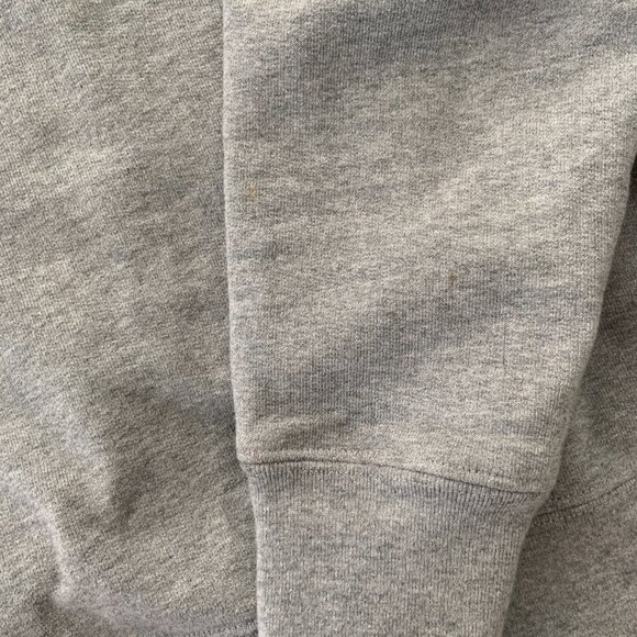 Designer Off White Grey Crew Neck Sweater Long Sleeve, with X on Back - Picture 3 of 6